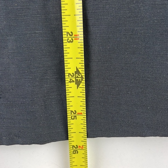 Sandra Angelozzi Navy Linen  Blend Tailored Blazer - Picture 7 of 10